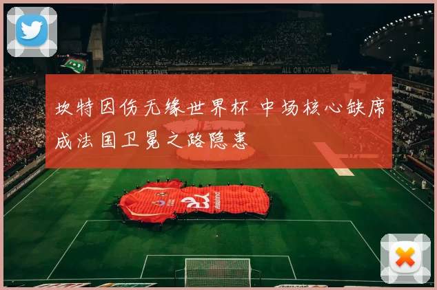 坎特因伤无缘世界杯 中场核心缺席成法国卫冕之路隐患